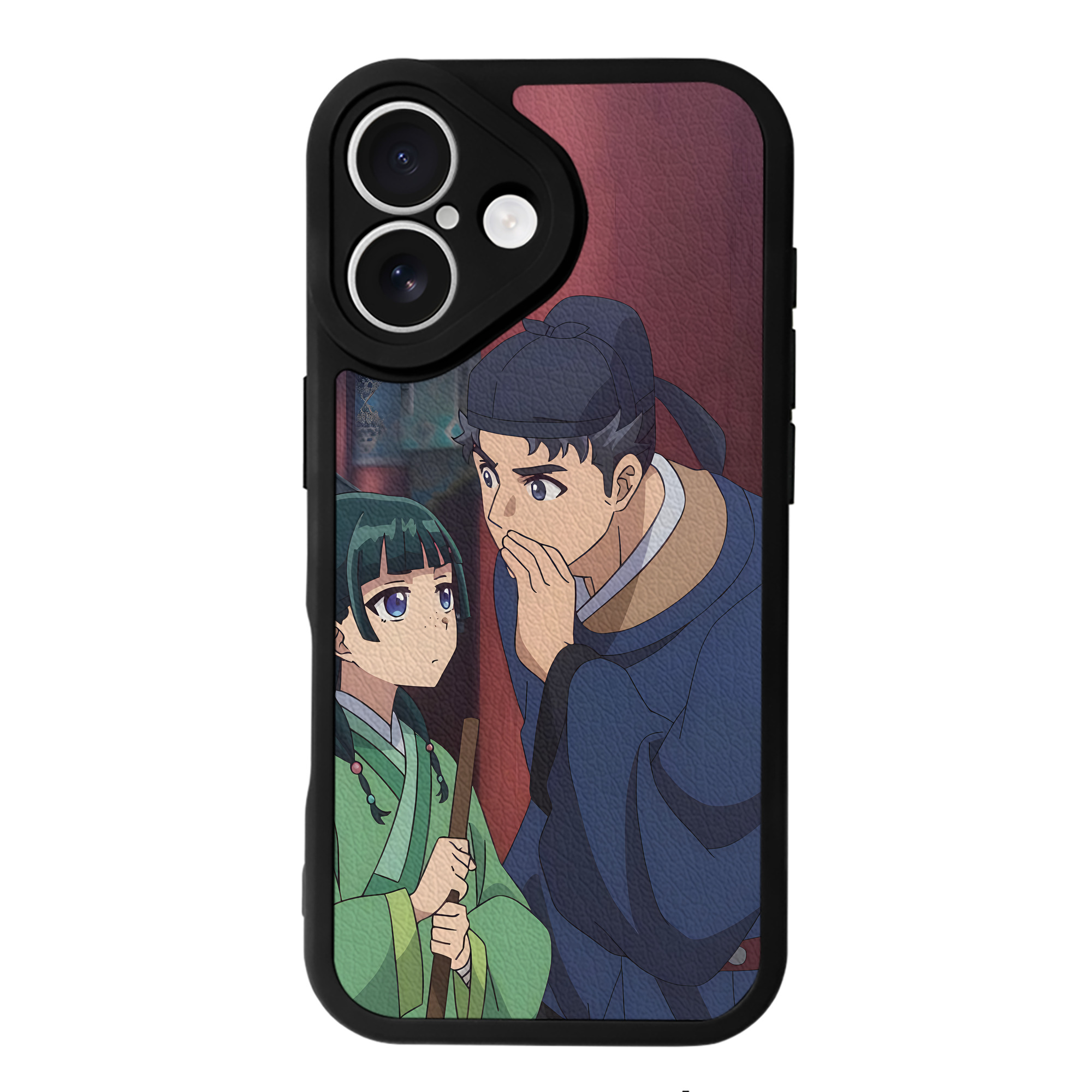 （画像用） 薬屋のひとりごと The Apothecary Diaries 【iPhone 16シリーズ対応】シリコンスマホケース（レザー調） 材質：シリコン